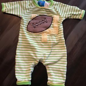 Mud Pie Football Outfit size 0-6 months